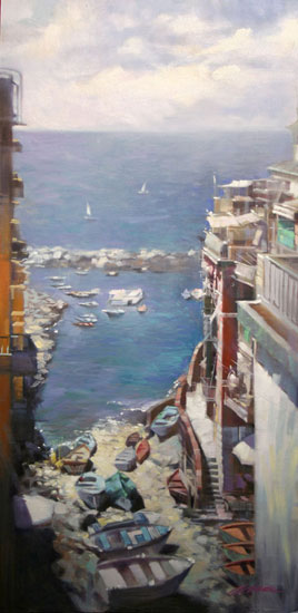 image if San Francisco Bey View painting by Jian Wu