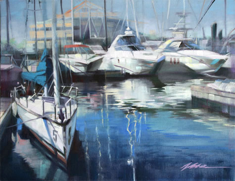 image if San Francisco Bey View painting by Jian Wu